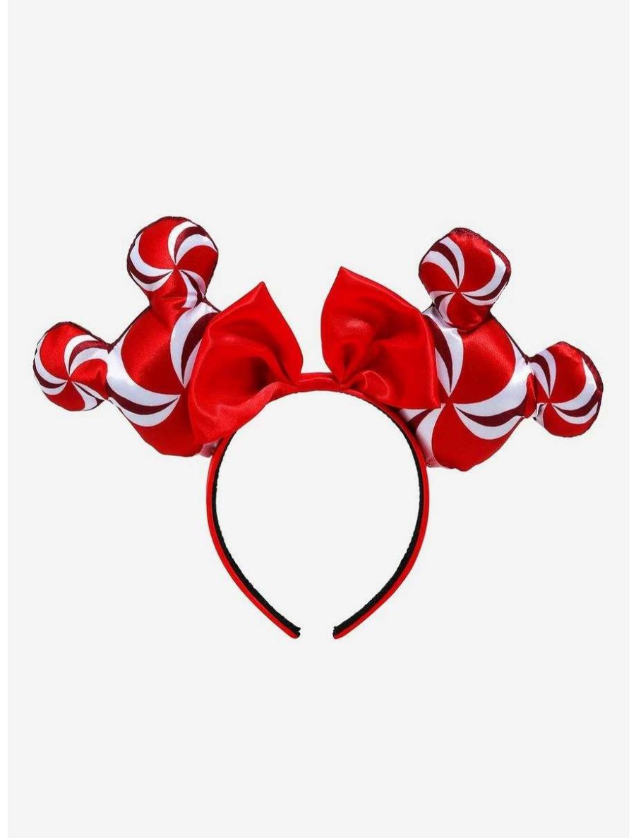 Disney Jewelry * | Disney Jewelry Disney Candy Cane Minnie Mouse Ears Boxlunch Exclusive