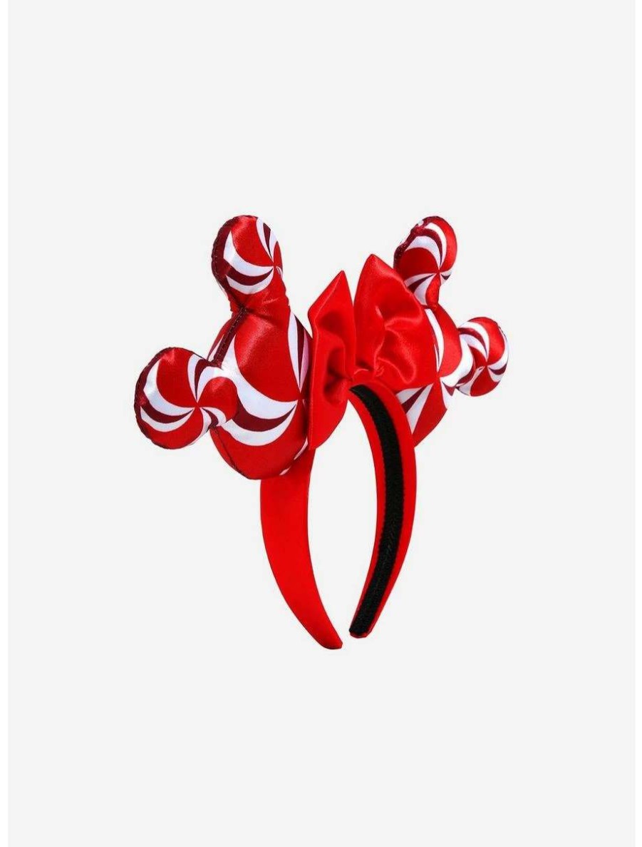 Disney Jewelry * | Disney Jewelry Disney Candy Cane Minnie Mouse Ears Boxlunch Exclusive