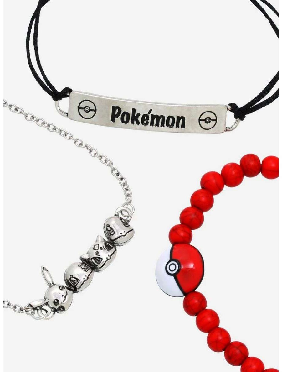 Bracelets * | Bracelets Pokemon Kanto Region Starters Bracelet Set Boxlunch Exclusive