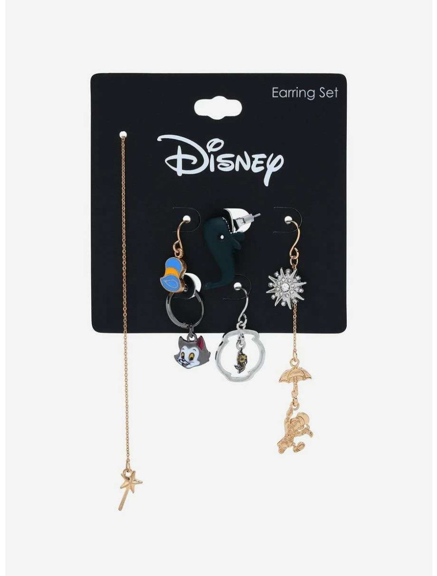 Disney Jewelry * | Disney Jewelry Disney Pinocchio Mix & Match Earring Set Boxlunch Exclusive