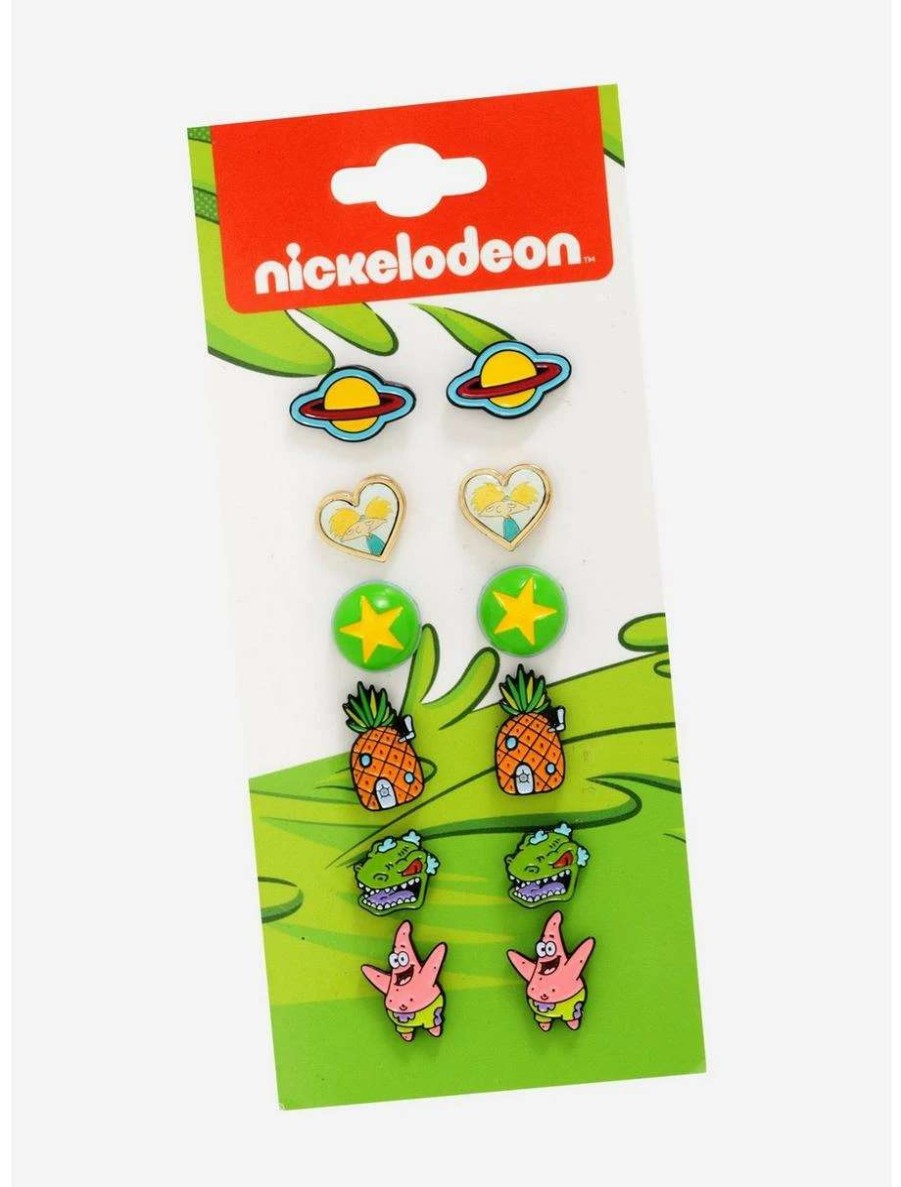 Earrings * | Earrings Nickelodeon Character & Icon Stud Earring Set Boxlunch Exclusive