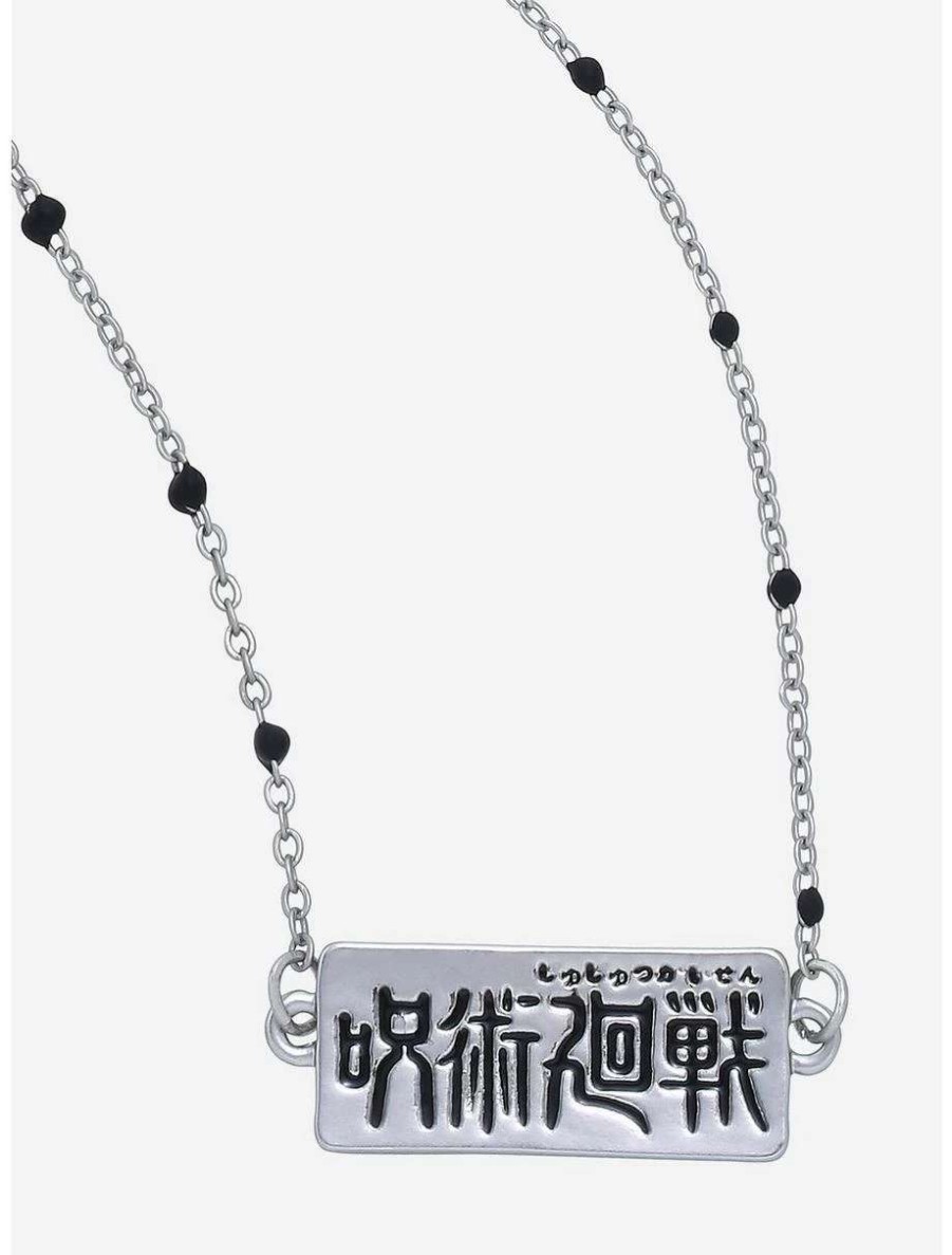 Necklaces * | Necklaces Jujutsu Kaisen Logo Necklace Boxlunch Exclusive