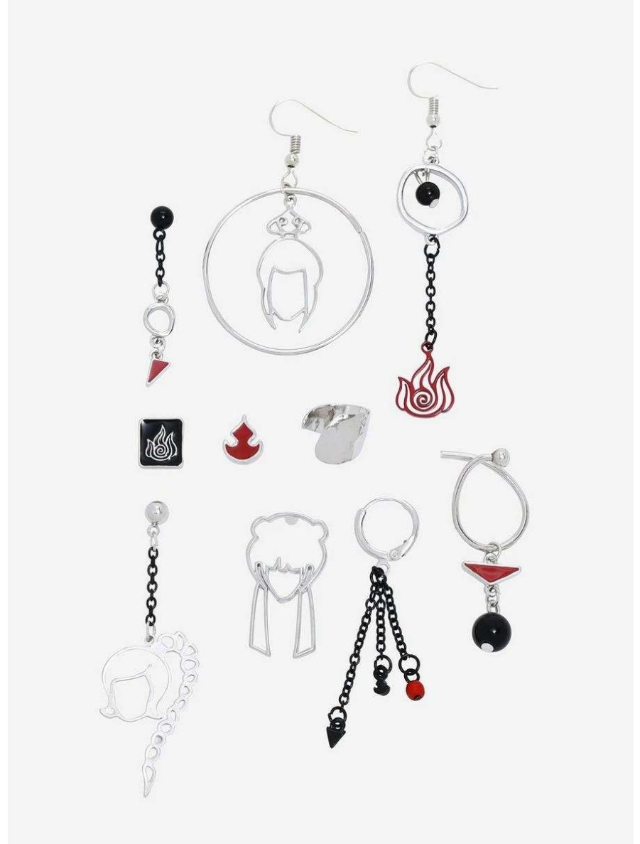 Earrings * | Earrings Avatar: The Last Airbender Bad Girl Mix & Match Earring Set Boxlunch Exclusive