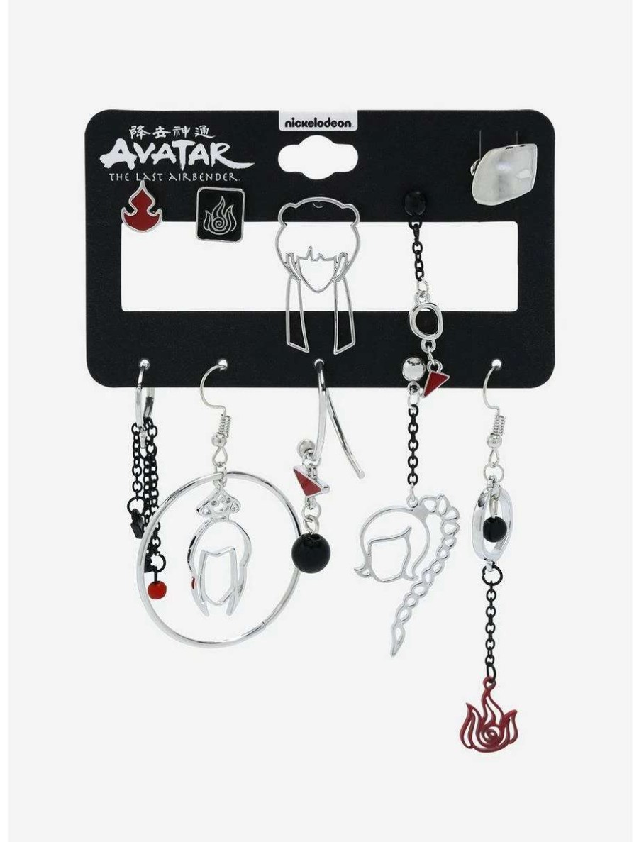 Earrings * | Earrings Avatar: The Last Airbender Bad Girl Mix & Match Earring Set Boxlunch Exclusive