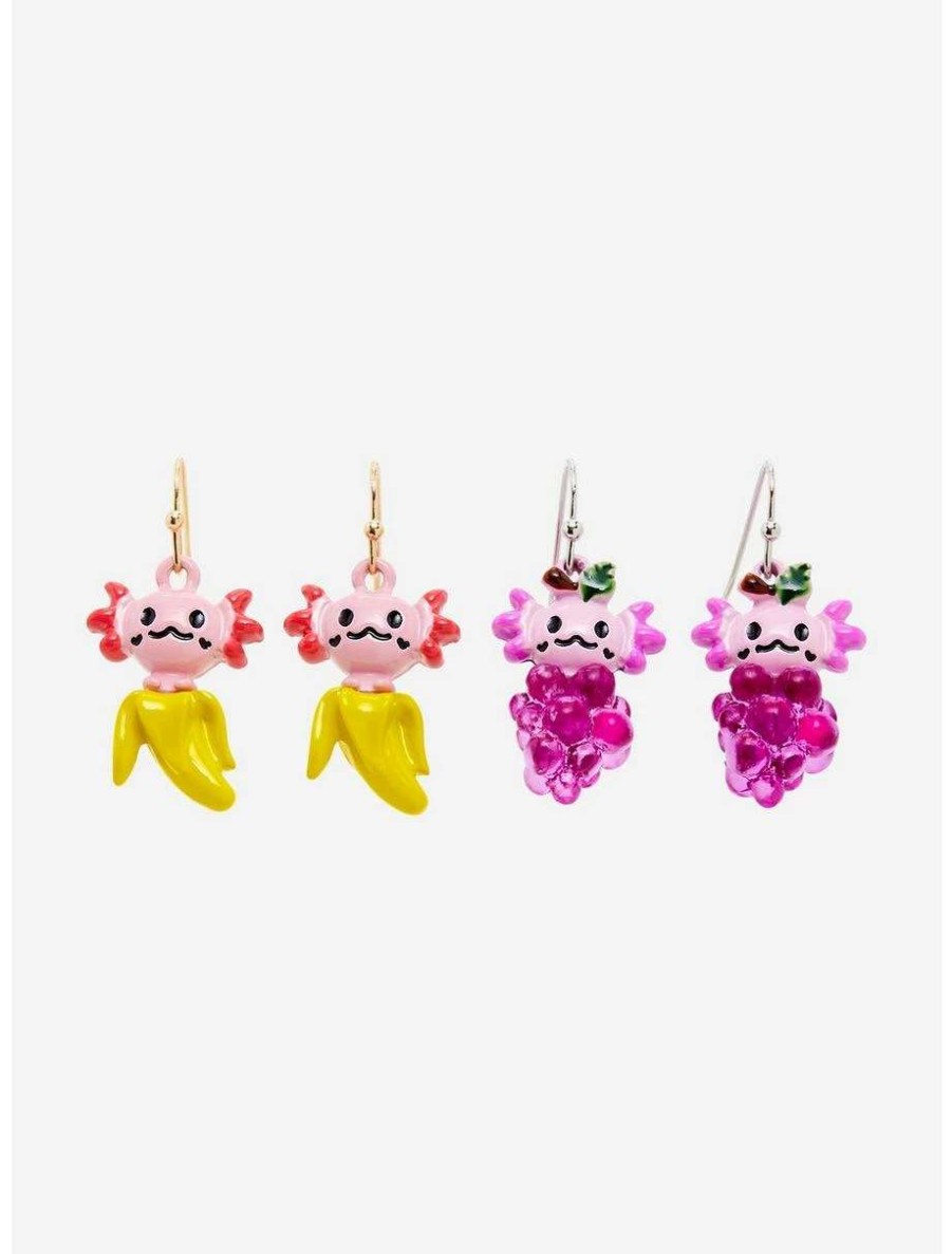 Bracelets * | Bracelets Axolotl Fruit Earring Set Boxlunch Exclusive