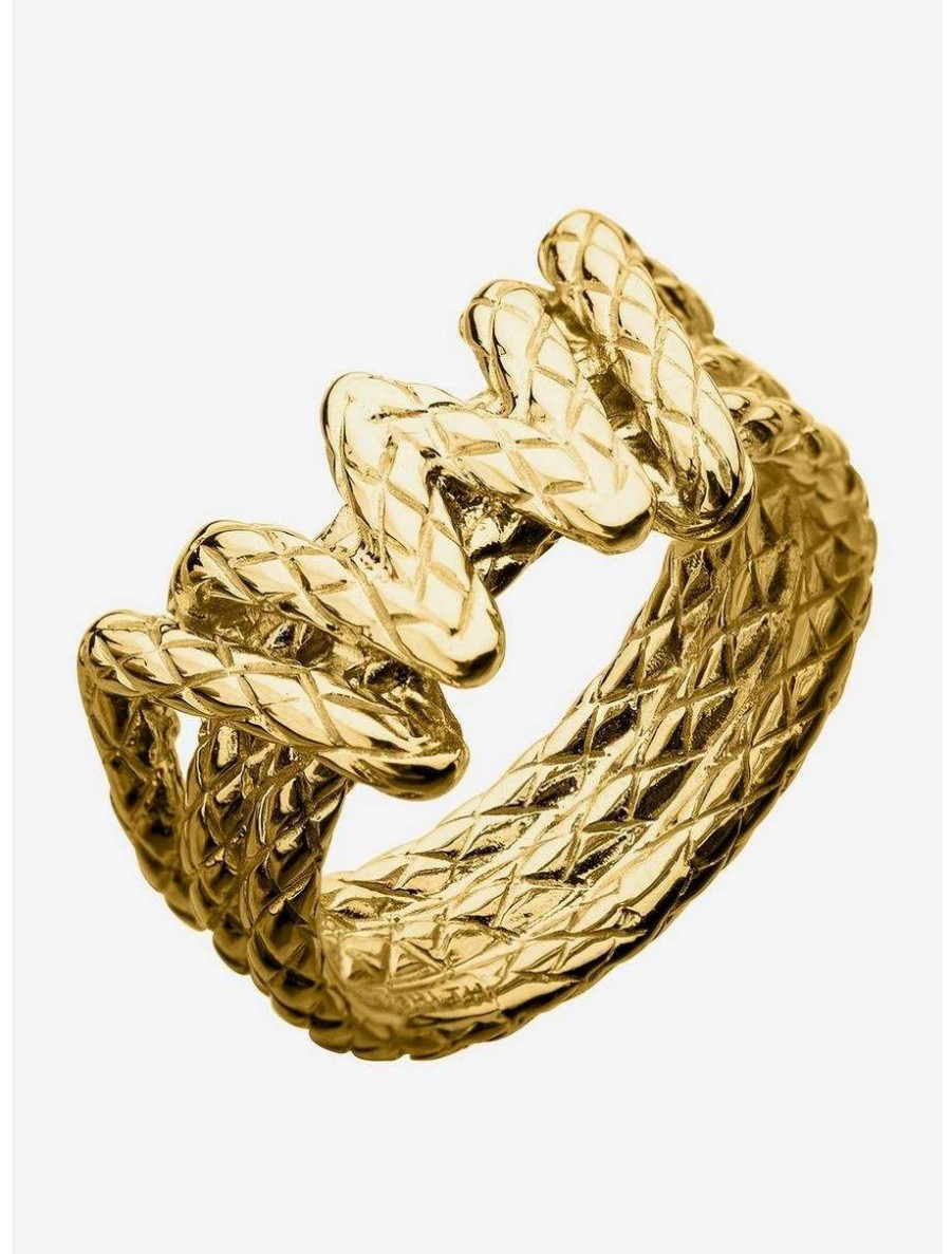 Rings * | Rings Dc Comics Rocklove Wonder Woman Lasso Ring Gold