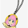 Necklaces * | Necklaces Spy X Family Anya Circle Portrait Necklace Boxlunch Exclusive