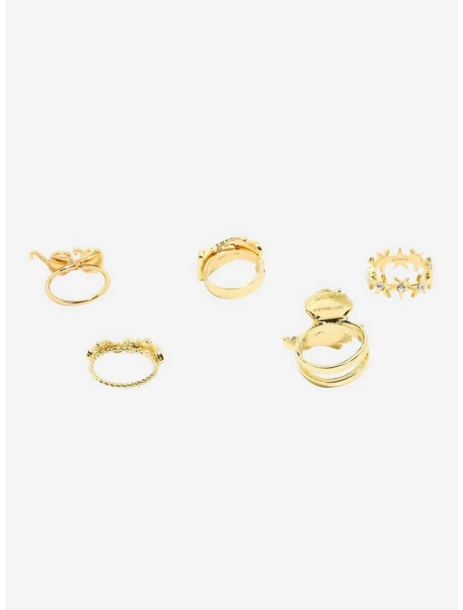 Rings * | Rings Harry Potter Icons Ring Set Boxlunch Exclusive