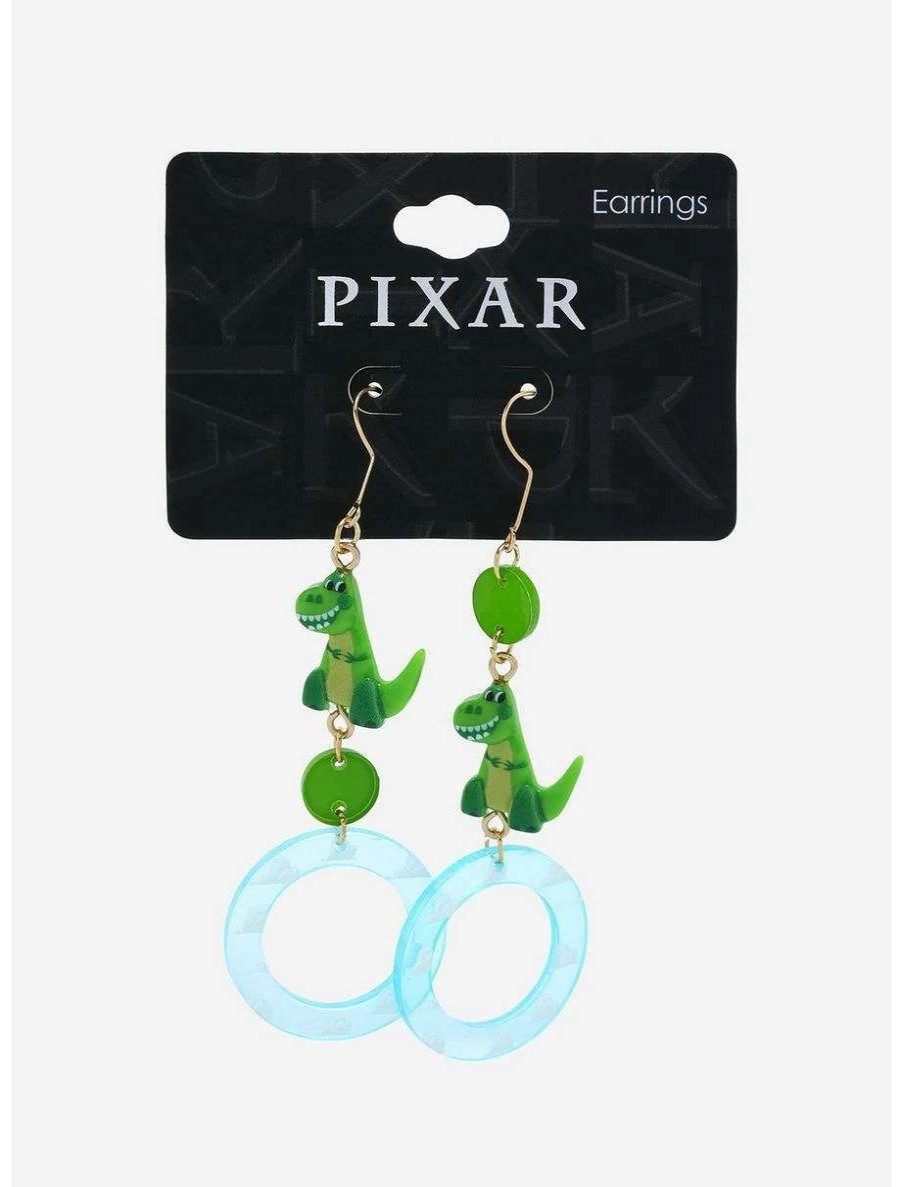 Disney Jewelry * | Disney Jewelry Disney Pixar Toy Story Rex Figural Acrylic Earrings Boxlunch Exclusive