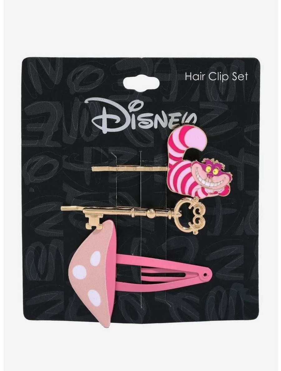 Disney Jewelry * | Disney Jewelry Disney Alice In Wonderland Cheshire Cat Hair Clip Set Boxlunch Exclusive