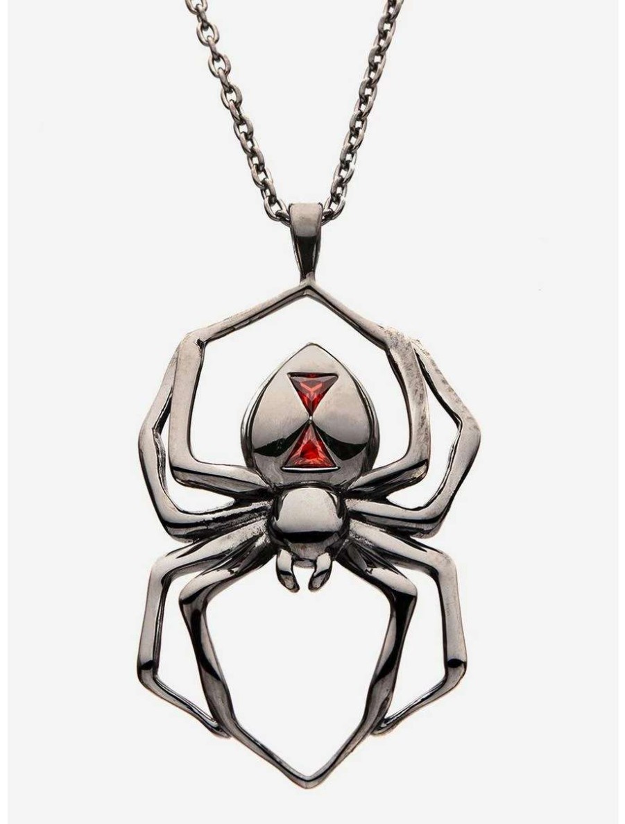 Necklaces * | Necklaces Marvel Black Widow Rocklove Spider Necklace