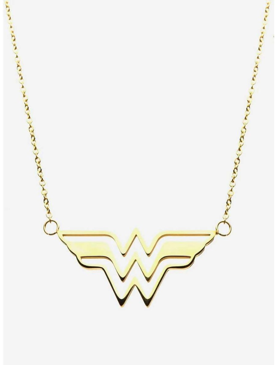 Necklaces * | Necklaces Dc Comics Gold Plated Wonder Necklace