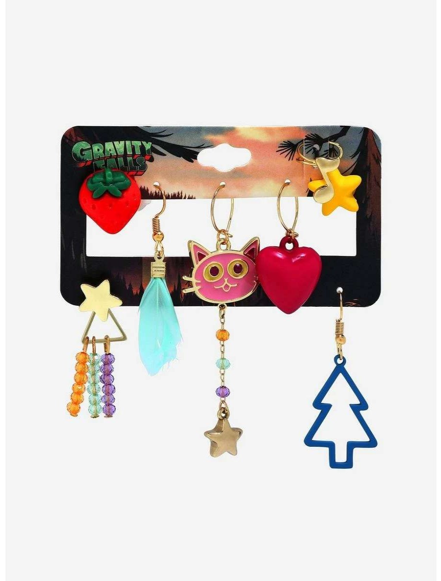 Disney Jewelry * | Disney Jewelry Disney Gravity Falls Mix & Match Earring Set Boxlunch Exclusive