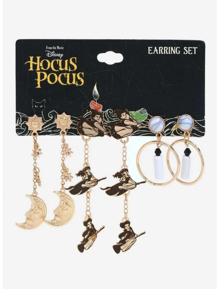 Disney Jewelry * | Disney Jewelry Disney Hocus Pocus Sanderson Sisters Earring Set Boxlunch Exclusive