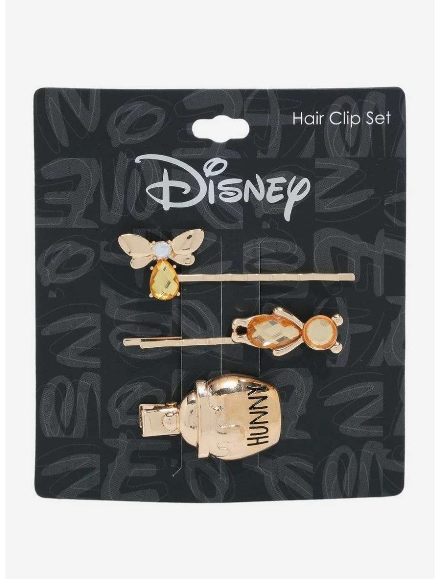 Disney Jewelry * | Disney Jewelry Disney Winnie The Pooh Icons Hair Clip Set Boxlunch Exclusive