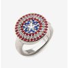 Rings * | Rings Marvel Stainless Steel Captain America Ring