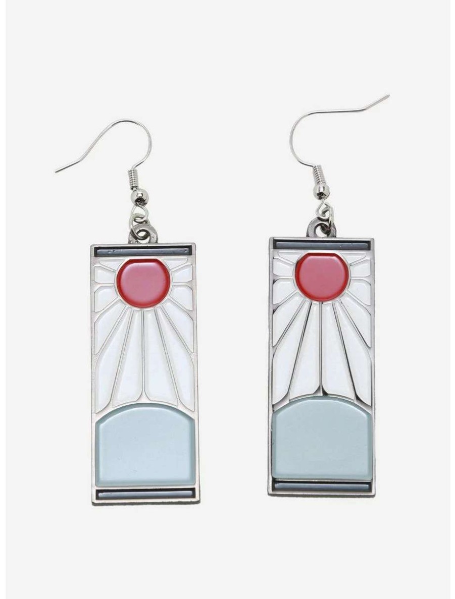 Earrings * | Demon Slayer: Kimetsu No Yaiba Hanafuda Replica Earrings