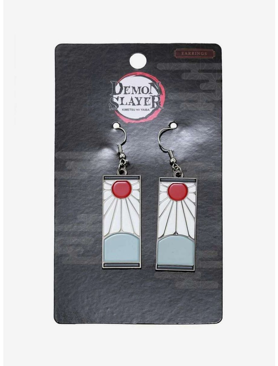 Earrings * | Demon Slayer: Kimetsu No Yaiba Hanafuda Replica Earrings