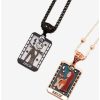 Disney Jewelry * | Disney Jewelry Disney The Nightmare Before Christmas Jack Skellington & Sally Tarot Cards Bestie Necklace Set Boxlunch Exclusive