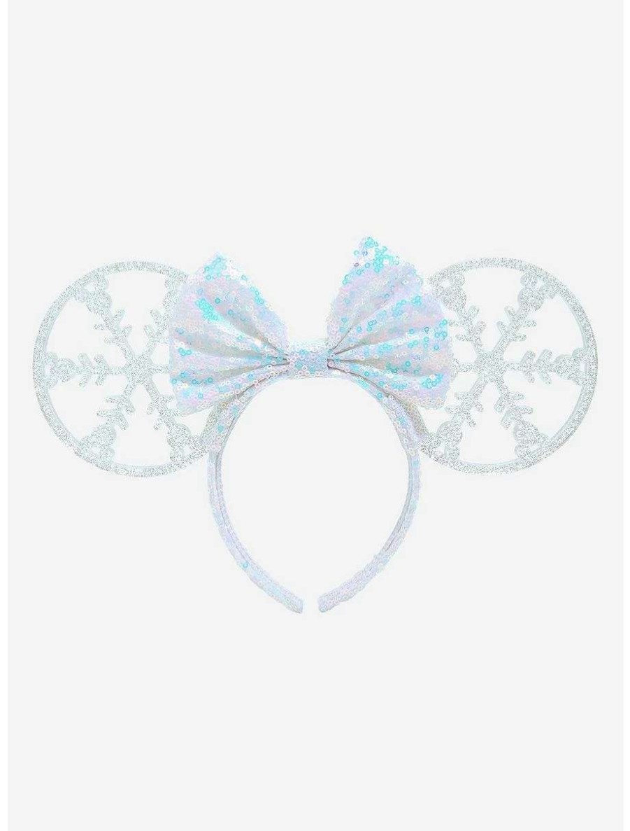 Disney Jewelry * | Disney Jewelry Disney Snowflake Minnie Mouse Ears Boxlunch Exclusive