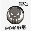 Earrings * | Earrings Marvel Punisher Logo Single Flare Plugs