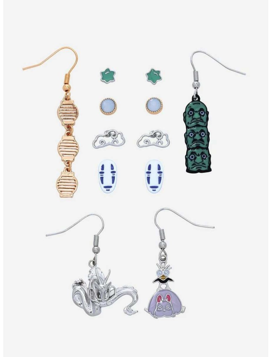 Earrings * | Earrings Studio Ghibli Spirited Away Icons & Characters Mix & Match Earring Set