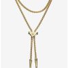 Necklaces * | Necklaces Dc Comics Wonder Woman Rocklove Lasso Of Truth Bolo Necklace Gold