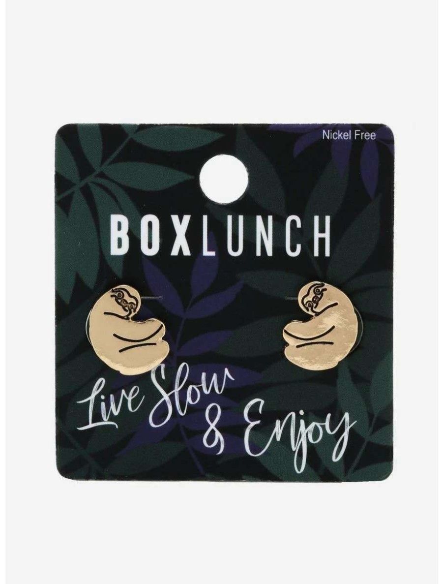 Earrings * | Sloth Stud Earrings Boxlunch Exclusive