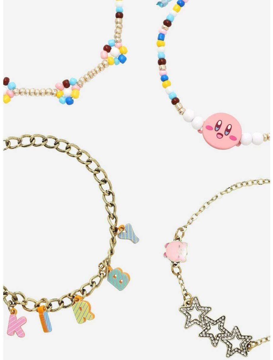 Bracelets * | Bracelets Nintendo Kirby Charms Bracelet Set Boxlunch Exclusive