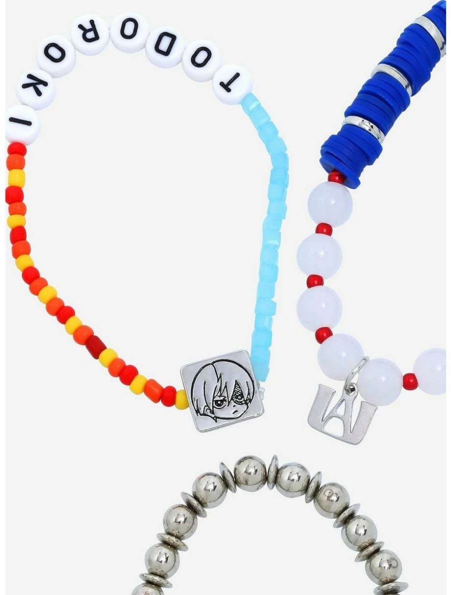 Bracelets * | Bracelets My Hero Academia Todoroki Bracelet Set