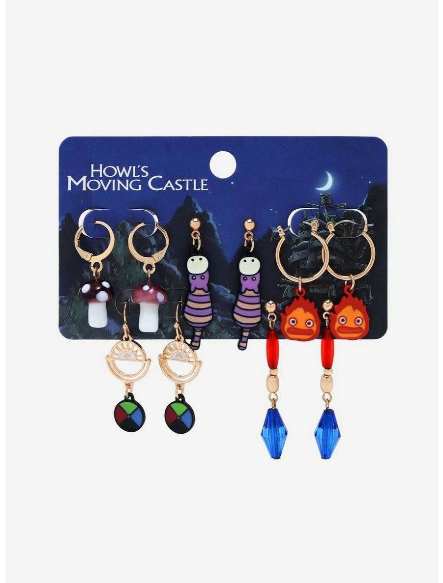 Earrings * | Earrings Studio Ghibli Howl'S Moving Castle Icons & Characters Earring Set Boxlunch Exclusive