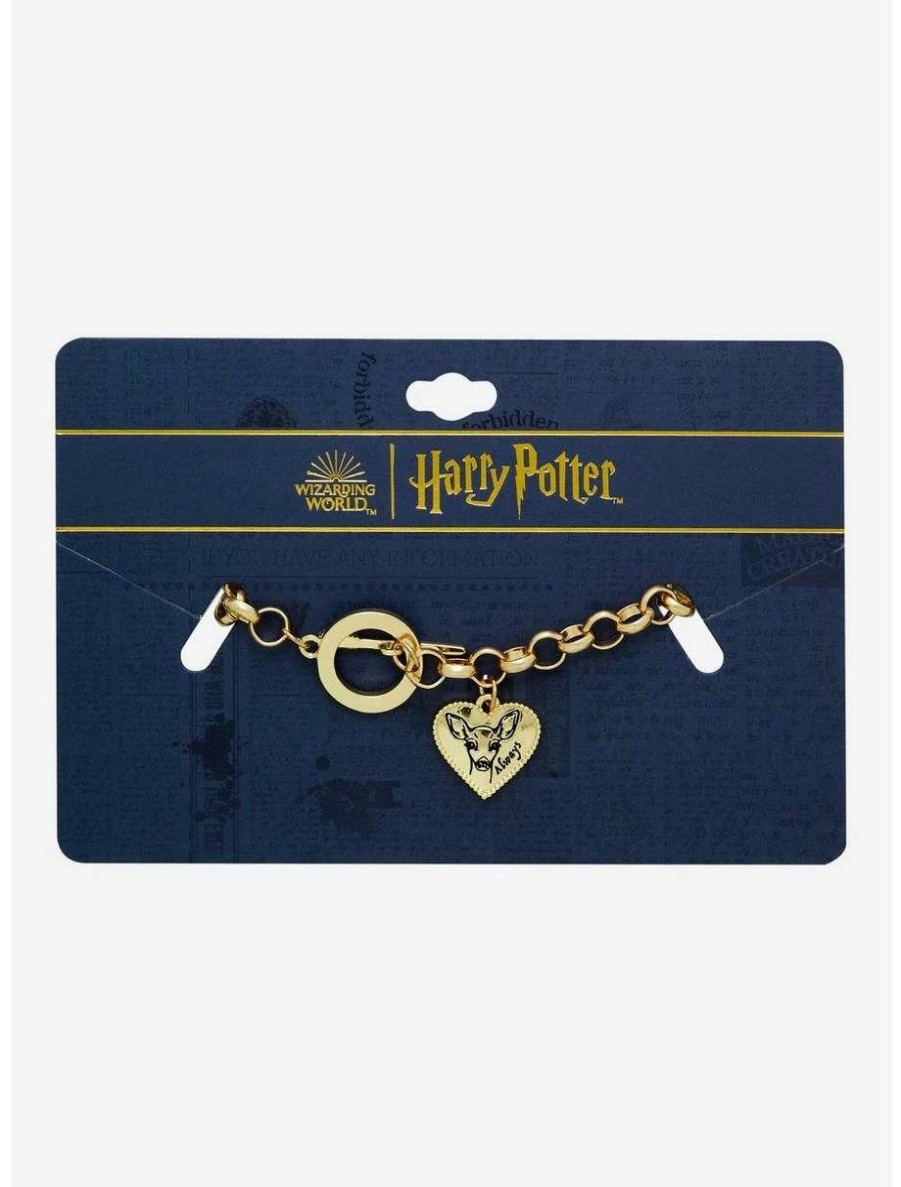 Bracelets * | Bracelets Harry Potter Always Doe Charm Bracelet Boxlunch Exclusive